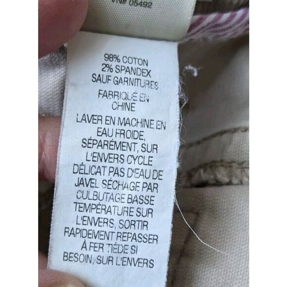 LL Bean Corduroy Skirt Tan Beige Brown Cotton Knee Length, Size 6 - Picture 3 of 4